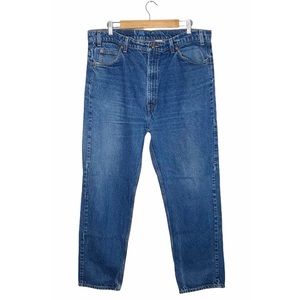 VINTAGE LEVI’S 505 High Rise Orange Tab Straight Jeans
